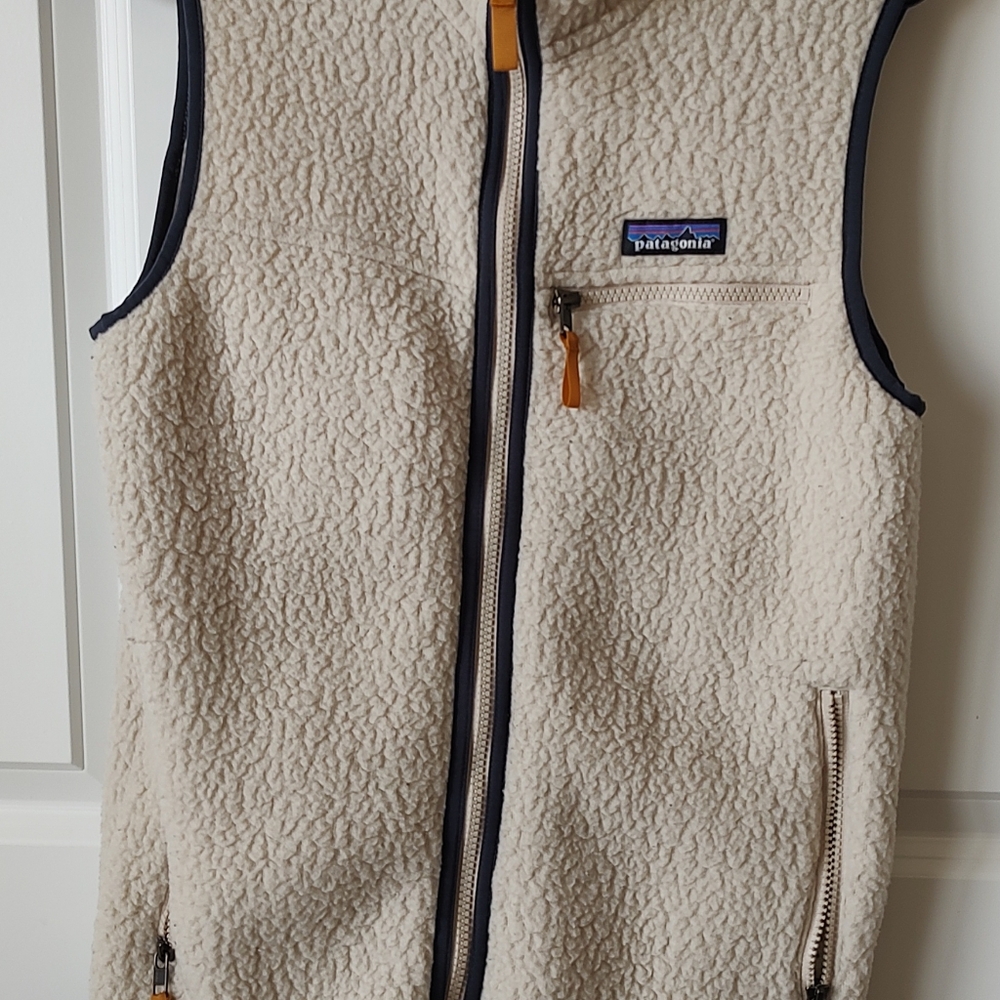 Patagonia Pelican Retro Pile Fleece Vest Women's Size Small